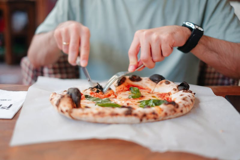 Salsiccia e Friarielli Italian sausage pizza at Pizzana