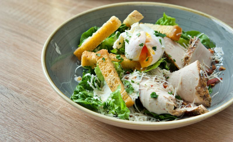 Caesar Pizzana salad with romaine and house dressing at Pizzana Dallas